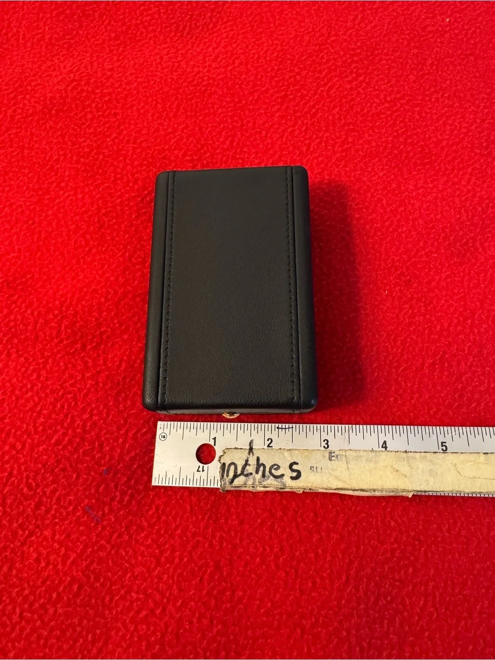 Case Only GRAFF Genuine Black Leather Jewelry Case  EUC